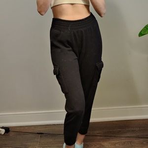 [SOLD] Garage black cargo sweatpants jogger